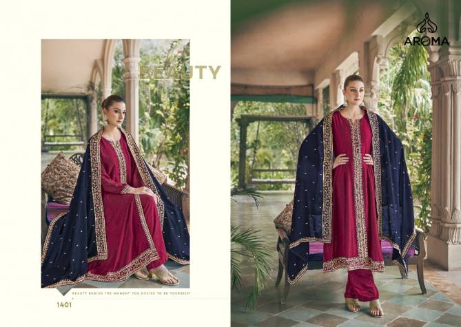 Berry Berry By Aroma Silk Embroidery Designer Readymade Suits Wholesale Clothing Suppliers In India